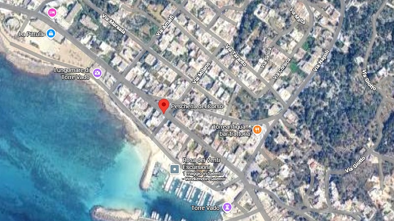 Mappa Torre Vado, Corso Venezia 32 — Pescheria del Corso